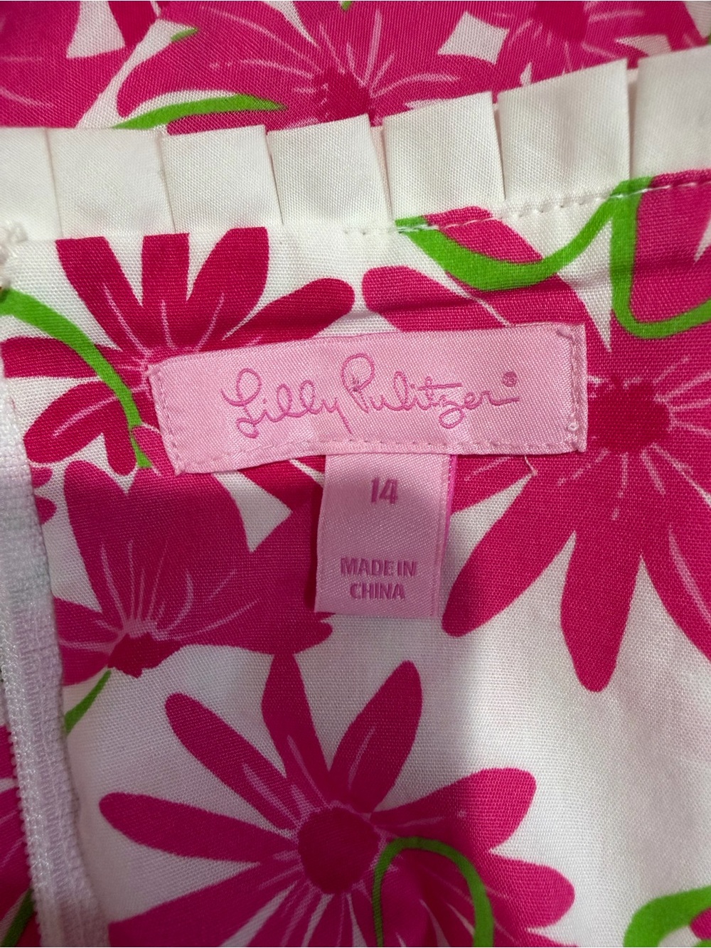 Lilly Pulitzer 🆕🆕 Brycer Daisy Lilly Printed Ruffle Dress Size 14 🆕🆕🆕 Floral - Picture 6 of 16